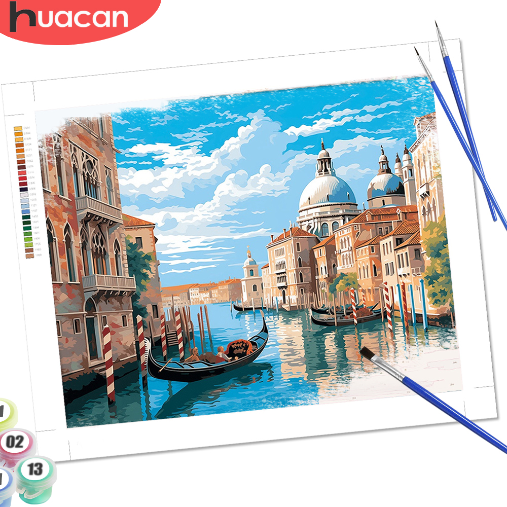 Embroidery Translate - HUACAN Diy Paint By Number Venice
