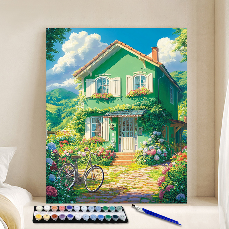 Embroidery Translate - Painting By Numbers Garden Green House
