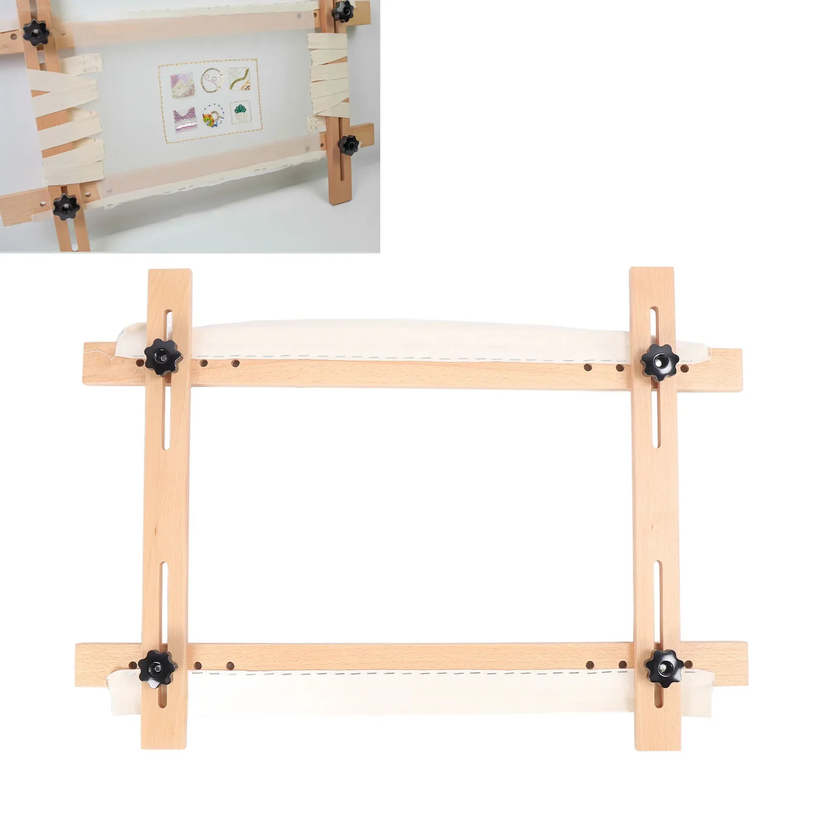 Embroidery Paper - Needlepoint Stretcher Frame Rectangular 70x50cm Adjustable