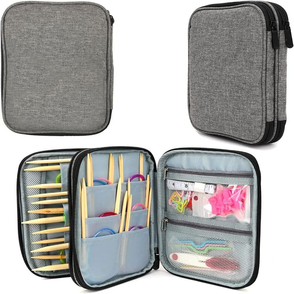 Embroidery Service - Knitting Needle Case, Portable Crochet Needle