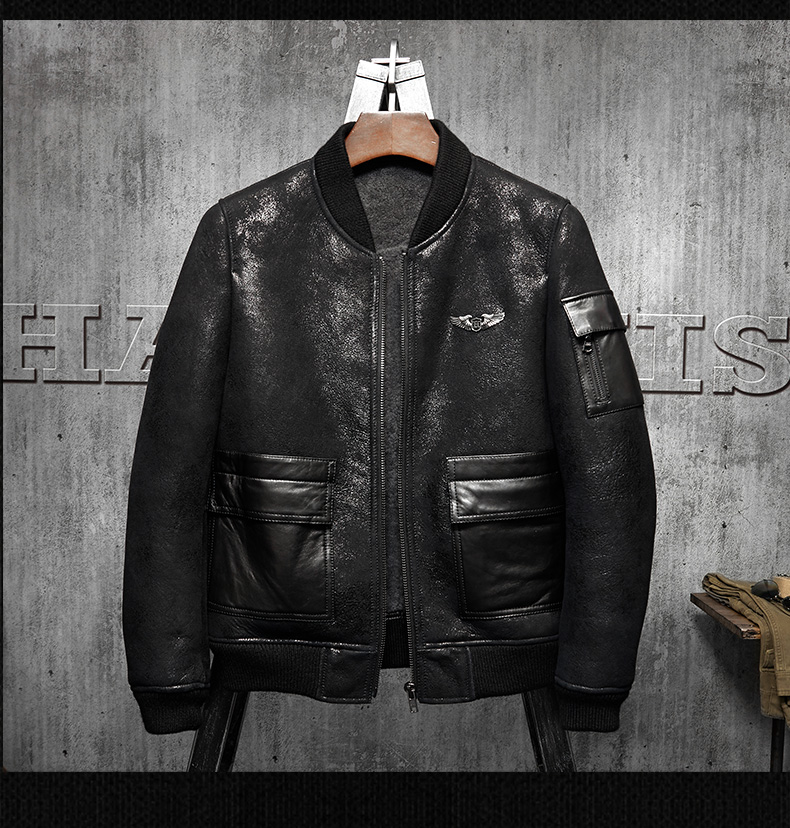 Denny&Dora Men's Shearling Coa - Embroidery Australia recensie en prijs