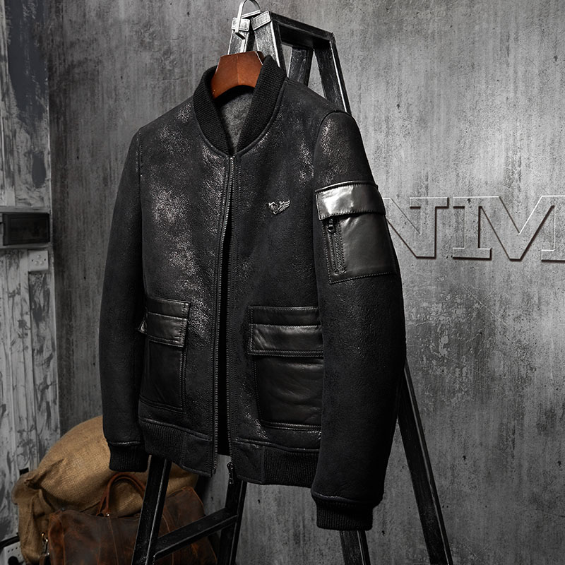 Denny&Dora Men's Shearling Coa - Embroidery Australia recensie en prijs