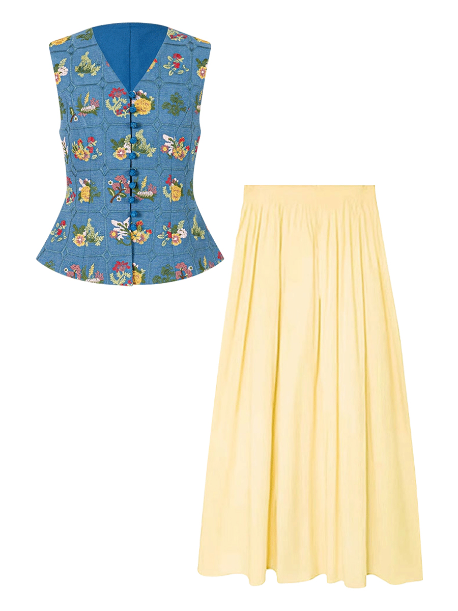 Parkyeon Retro Heavy Embroider - Embroidery Yellow recensie en prijs