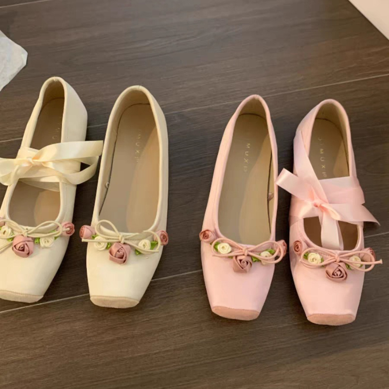Women Flats Bow Marie Janes Sh - Embroidery Design recensie en prijs