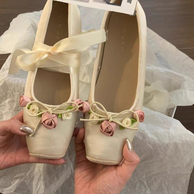 Women Flats Bow Marie Janes Sh - Embroidery Design recensie en prijs