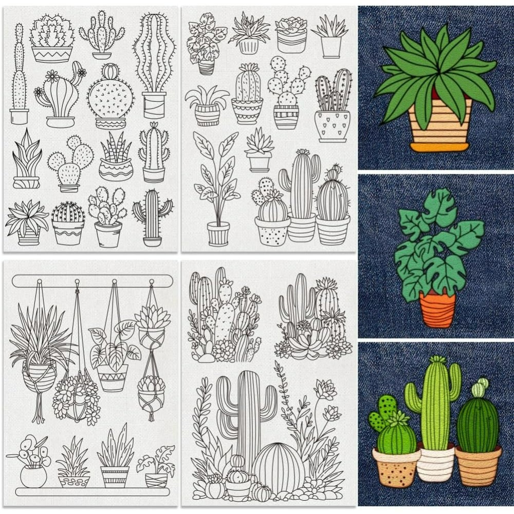 30Pcs Bonsai Cactus Embroidery - Embroidery Pattern recensie en prijs