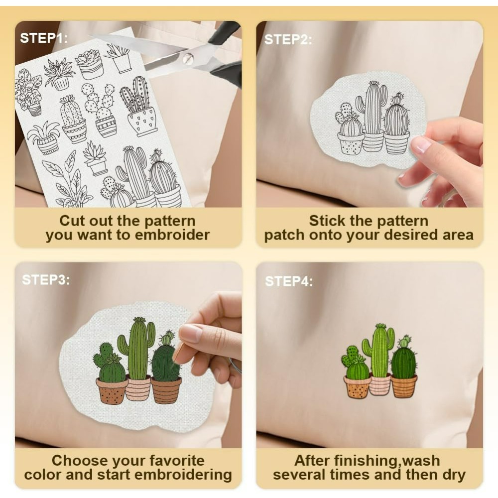 30Pcs Bonsai Cactus Embroidery - Embroidery Pattern recensie en prijs