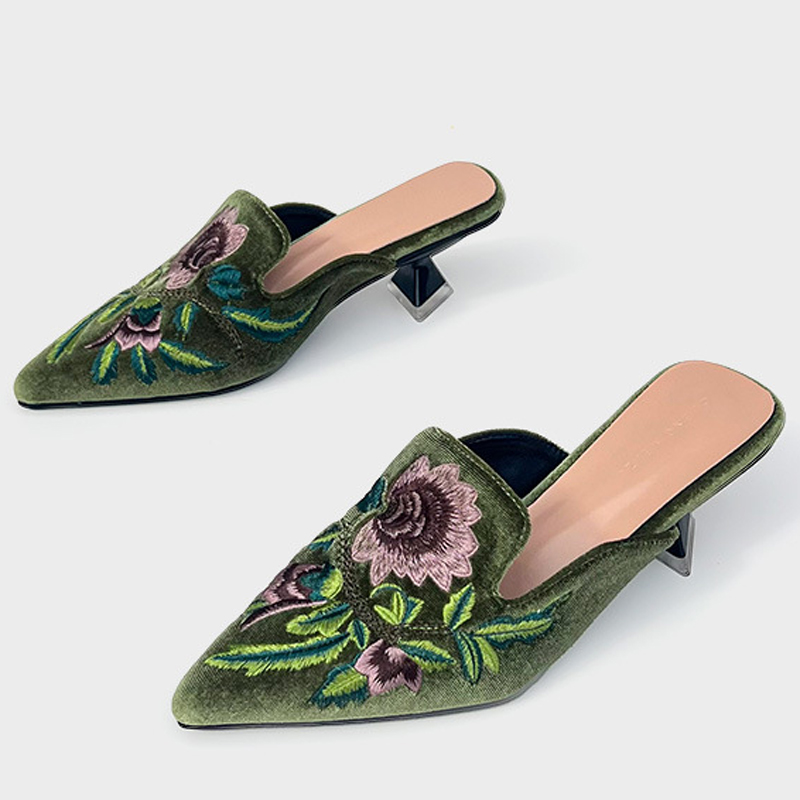 Embroidery Velour Women Shoes  - Embroidery Design recensie en prijs