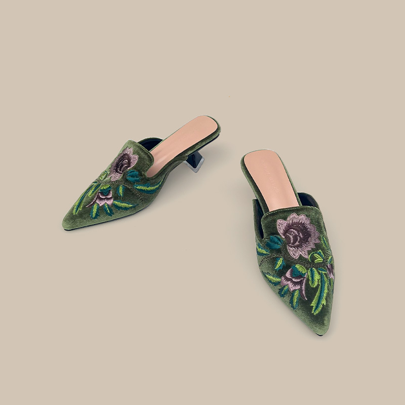 Embroidery Velour Women Shoes  - Embroidery Design recensie en prijs