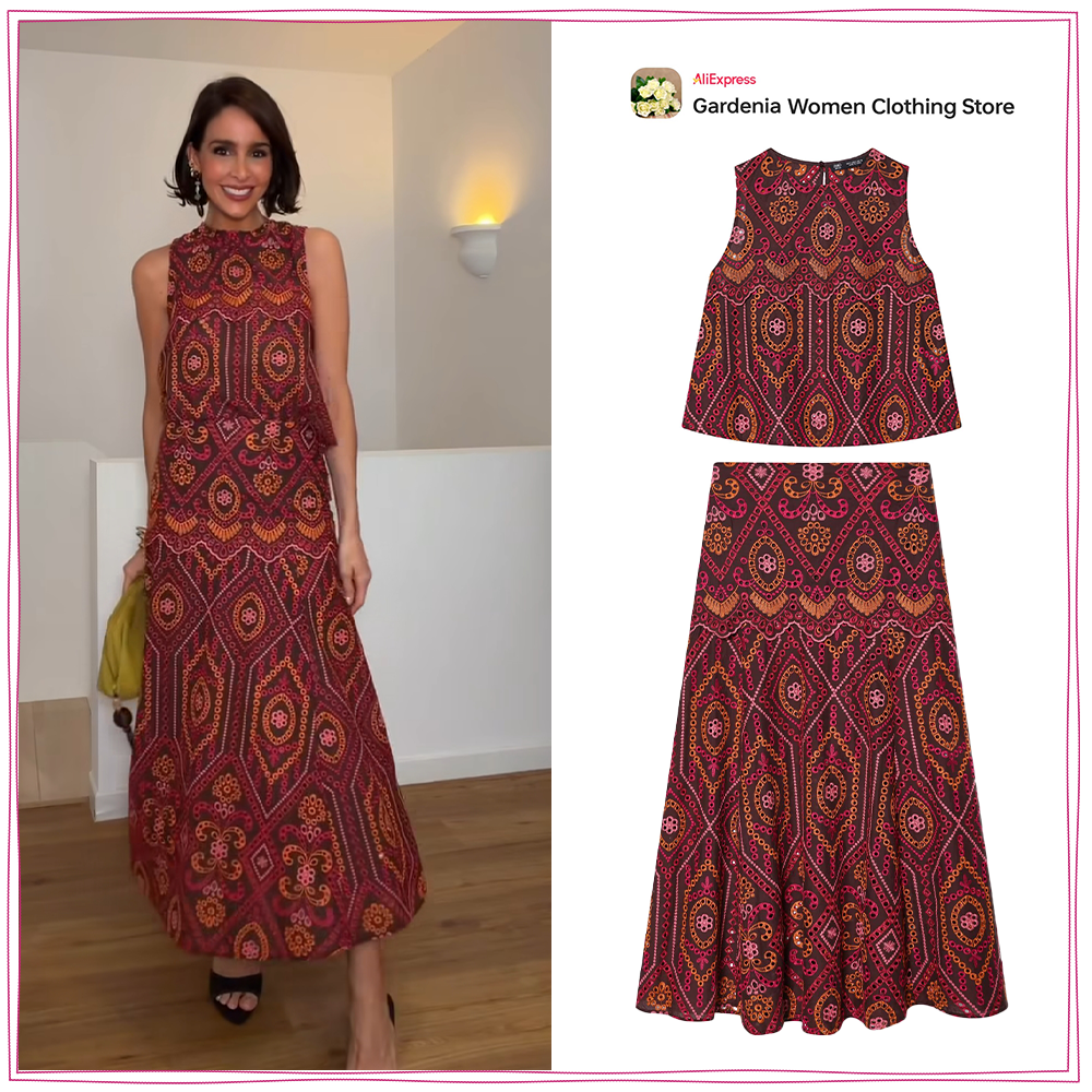 Elegant Women Embroidered Eyel - Embroidery Eyelet recensie en prijs