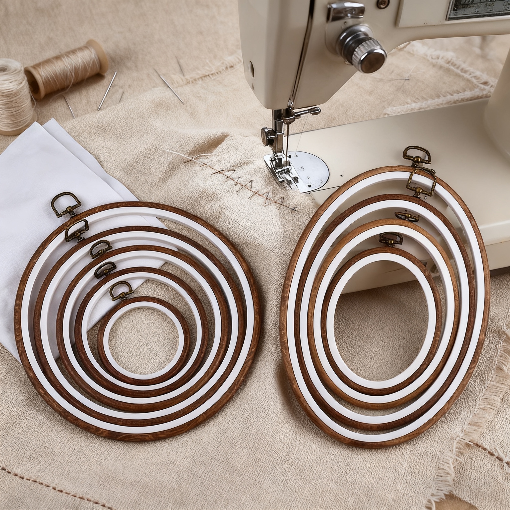 10PCS Sewing Tool Round Oval I - Embroidery Service recensie en prijs