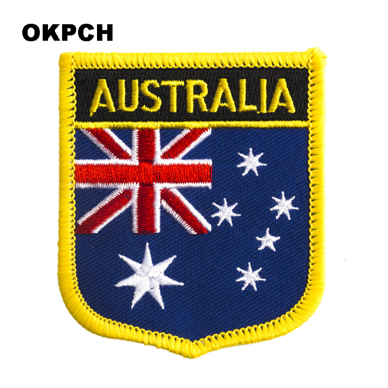 Australia Flag Shield Shape Ir - Embroidery Australia recensie en prijs