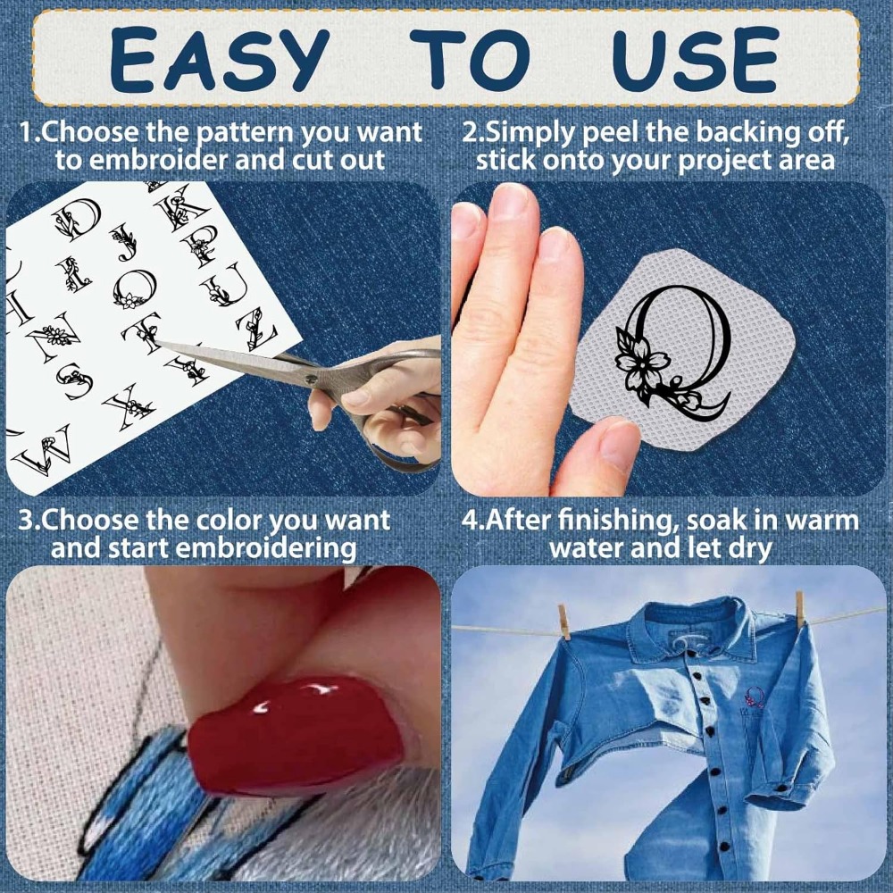 Letter A-Z Water Soluble Embro - Embroidery Paper recensie en prijs