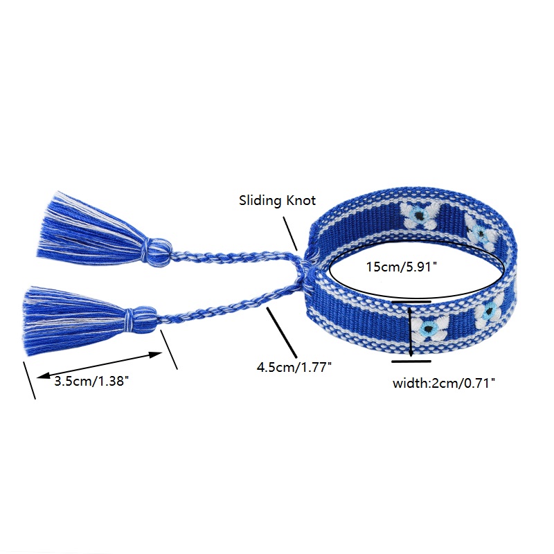 Fashion Woven Bracelets Stacka - Embroidery Eyelet recensie en prijs