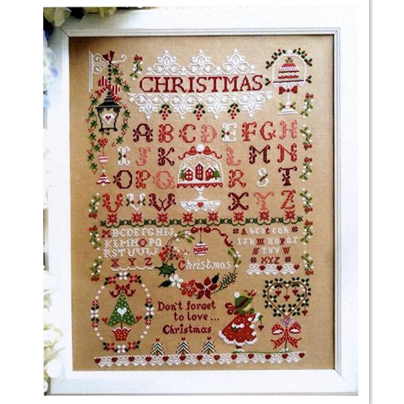 Christmas girl cross stitch ki - Embroidery Xmas Kits recensie en prijs