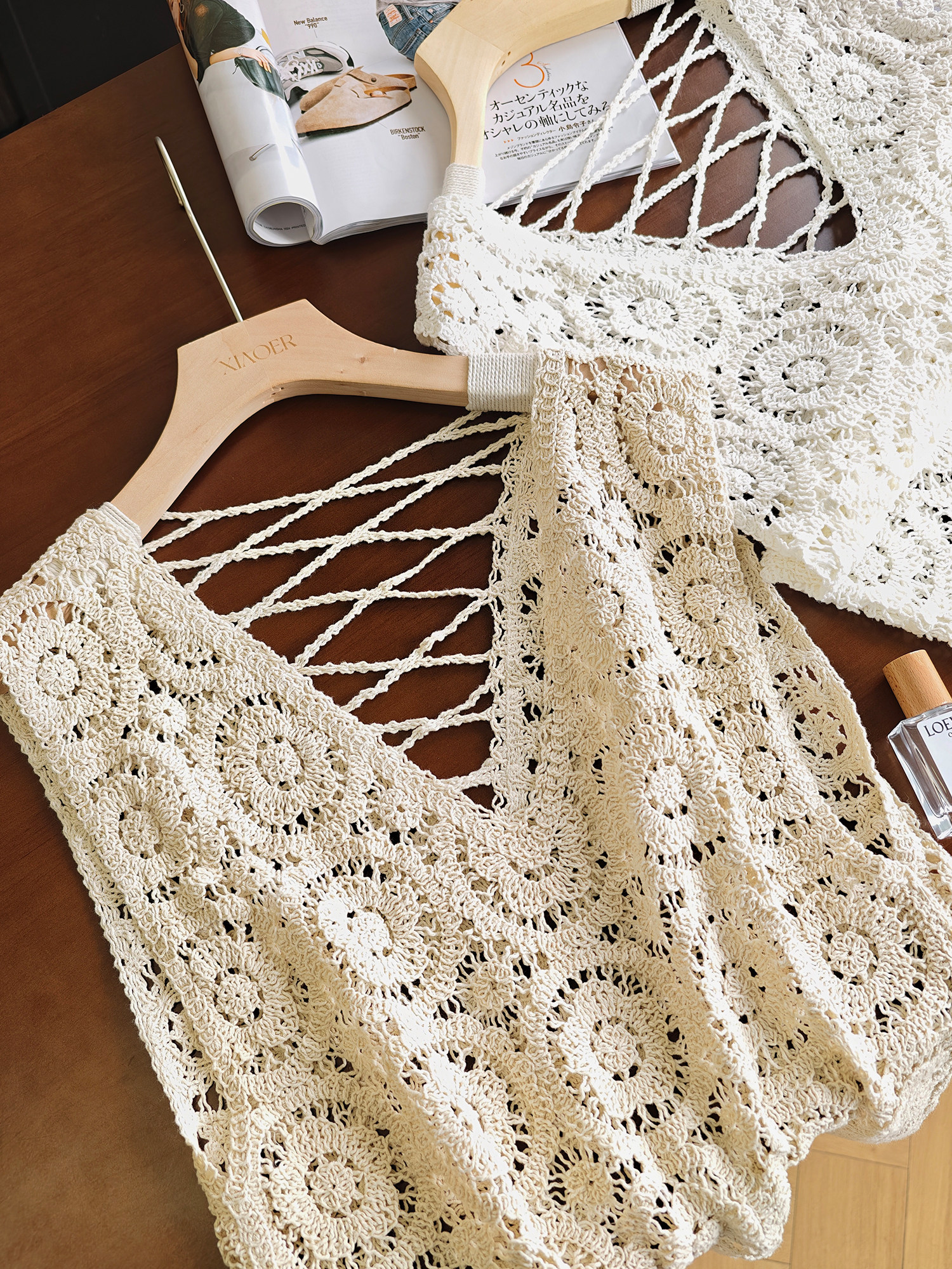 Women's Crochet Lace Tank Top  - Embroidery Service recensie en prijs