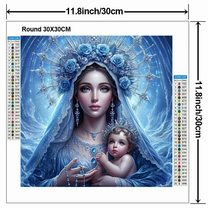 1pc frameless  Mother of Jesus - Embroidery Translate recensie en prijs