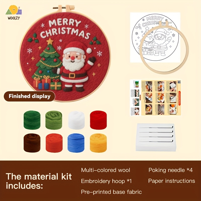 Santa & Christmas Tree Felt Em - Embroidery Xmas Kits recensie en prijs