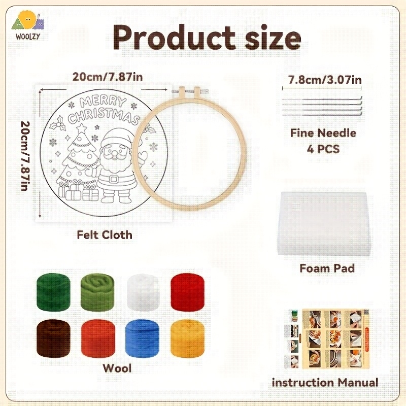 Santa & Christmas Tree Felt Em - Embroidery Xmas Kits recensie en prijs