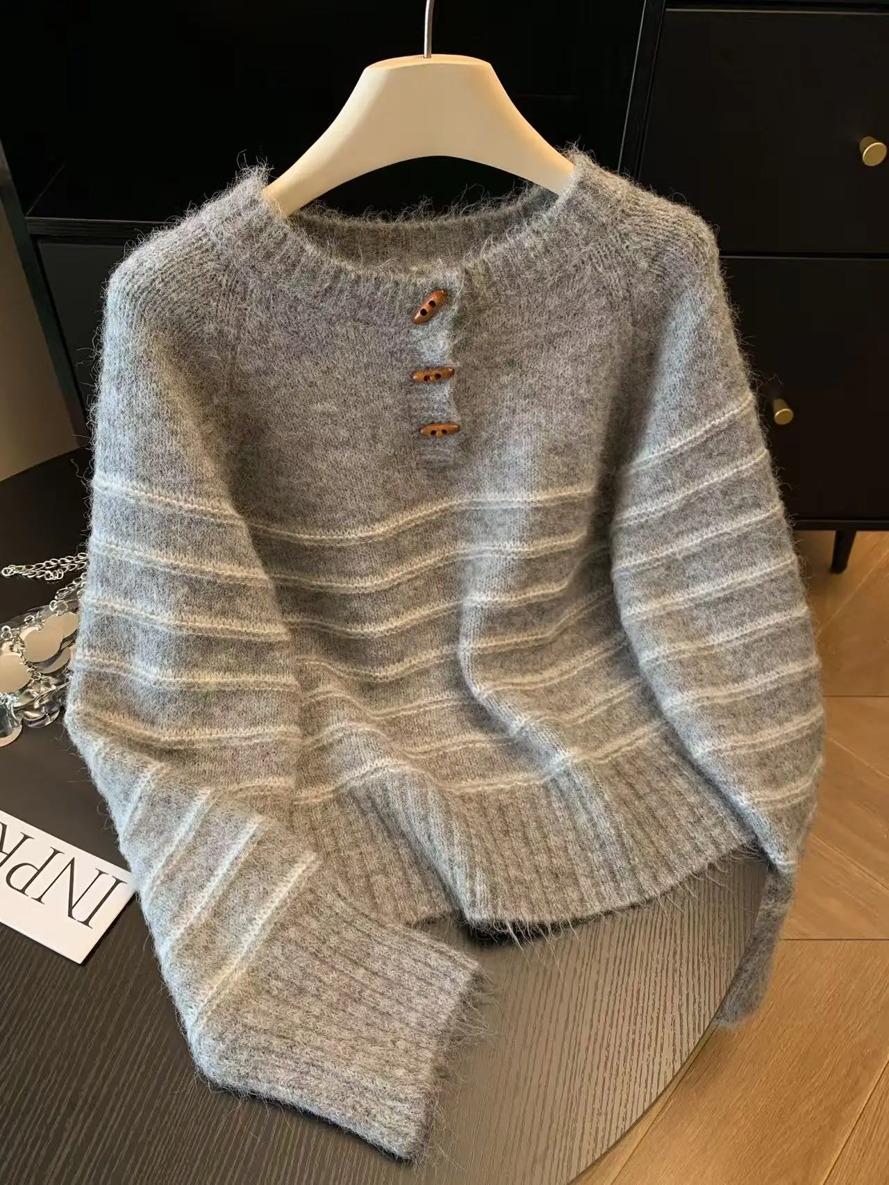 Autumn Winter Women's Striped  - Embroidery Fashion recensie en prijs