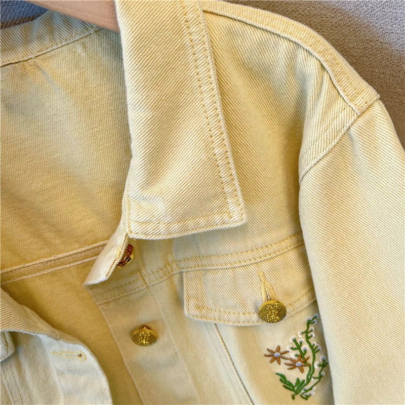 Korean Vintage Flower Embroide - Embroidery Yellow recensie en prijs