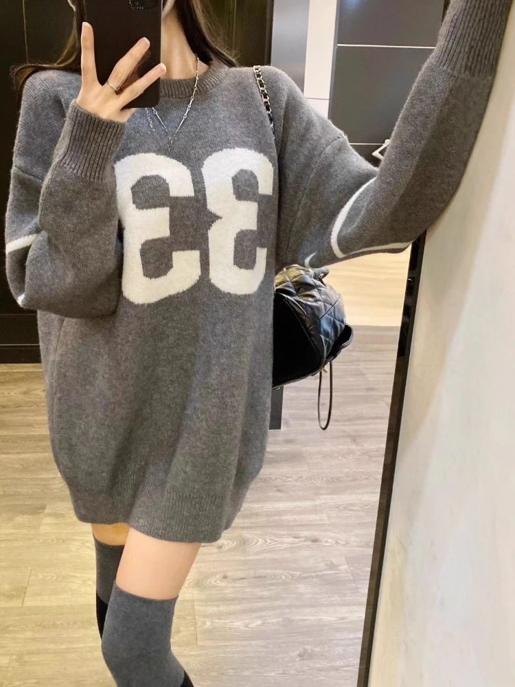 Y2K Vintage Knitted Sweater Wo - Embroidery Fashion recensie en prijs