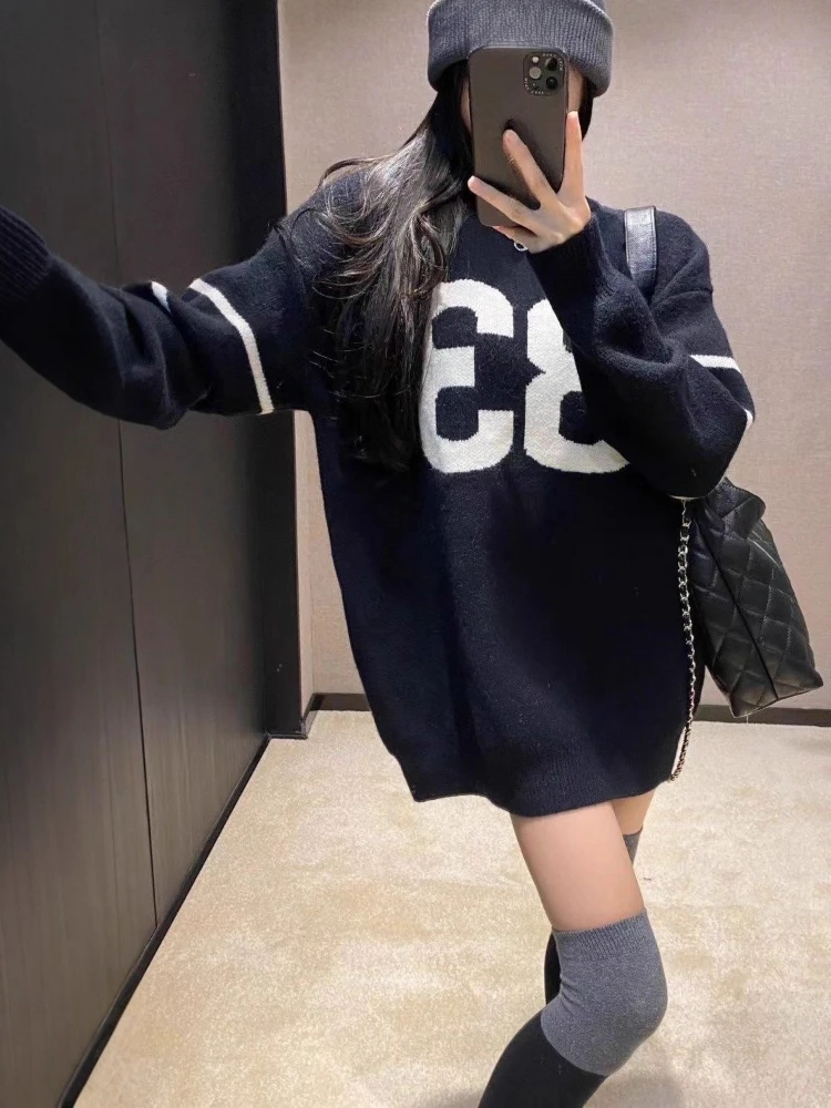 Y2K Vintage Knitted Sweater Wo - Embroidery Fashion recensie en prijs