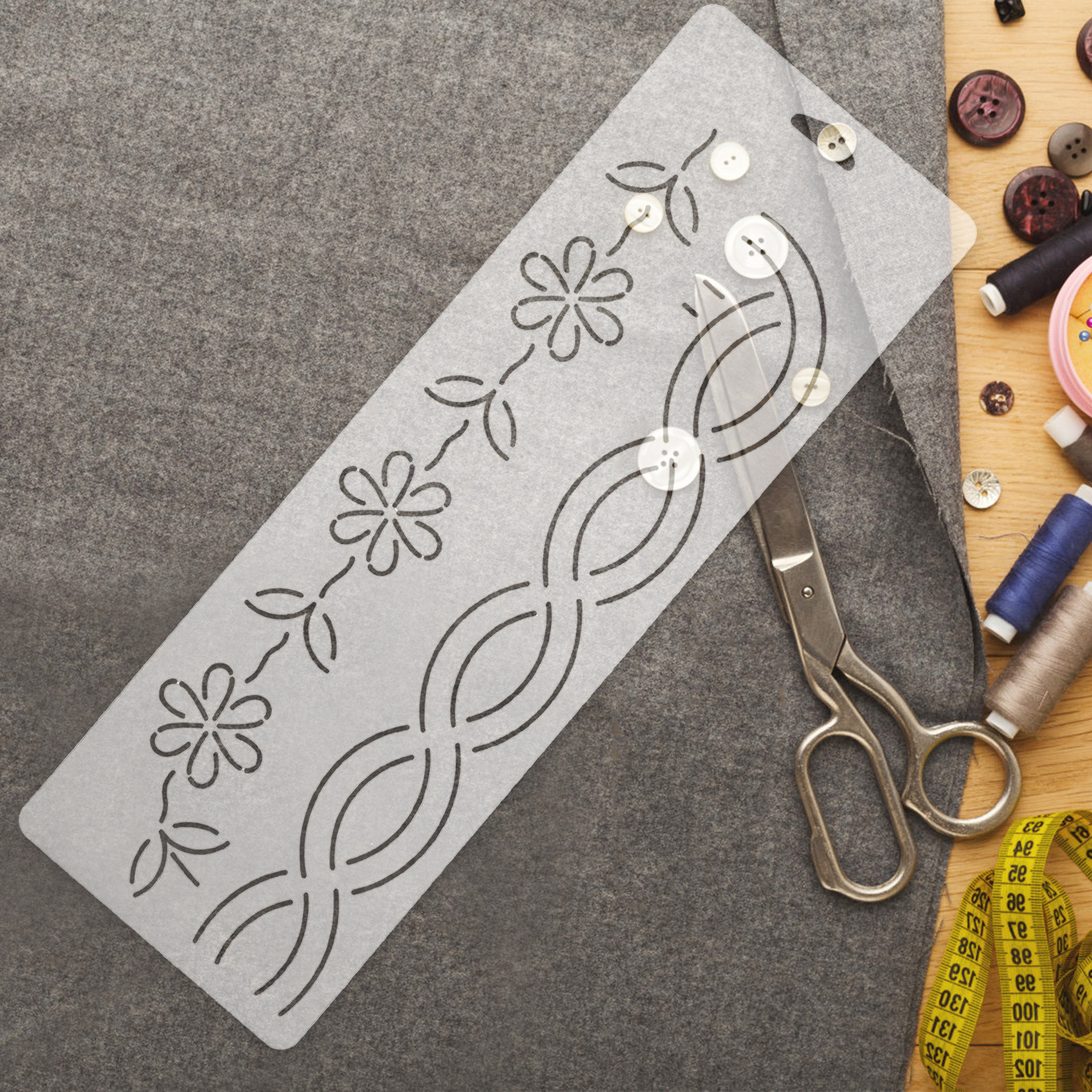 2Pcs Quilting Templates Set Tr - Embroidery Pattern recensie en prijs