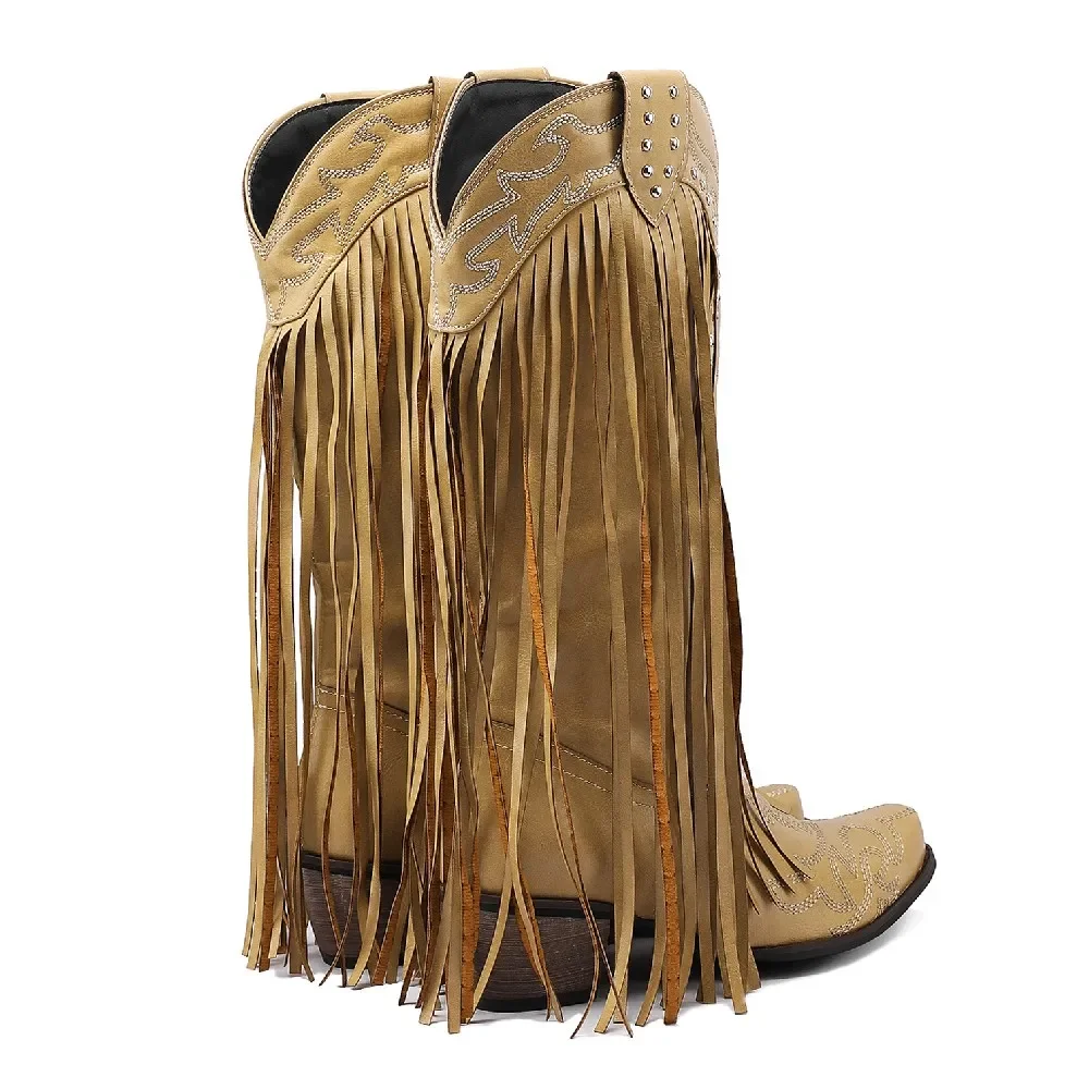 Fringe Rivet Western Women Mid - Embroidery Yellow recensie en prijs