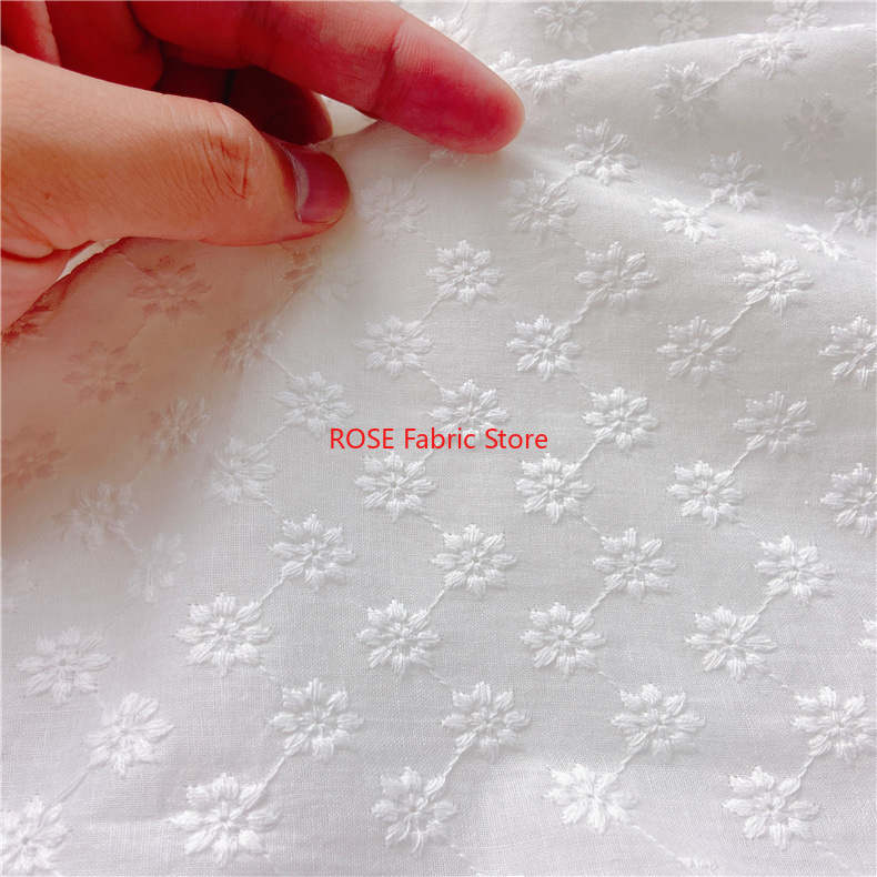 Cotton Embroidery Eyelet Fabri - Embroidery Eyelet recensie en prijs