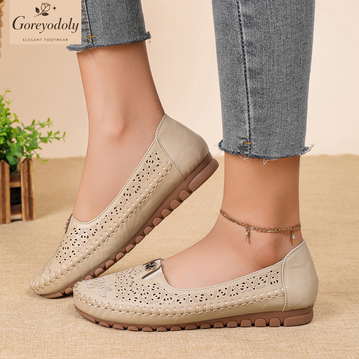 Goreyodoly women loafers flora - Embroidery Design recensie en prijs
