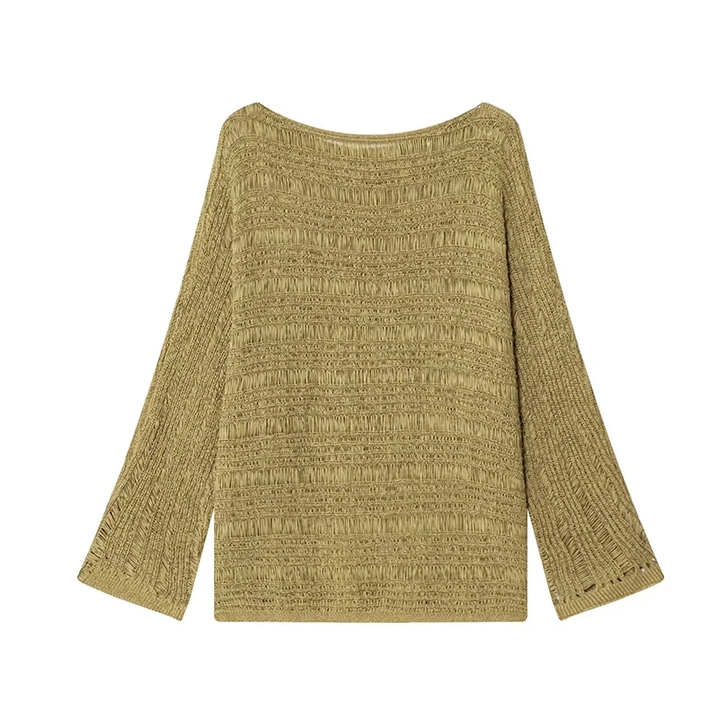Vintage Boat Neck Knit Sweater - Embroidery Fashion recensie en prijs