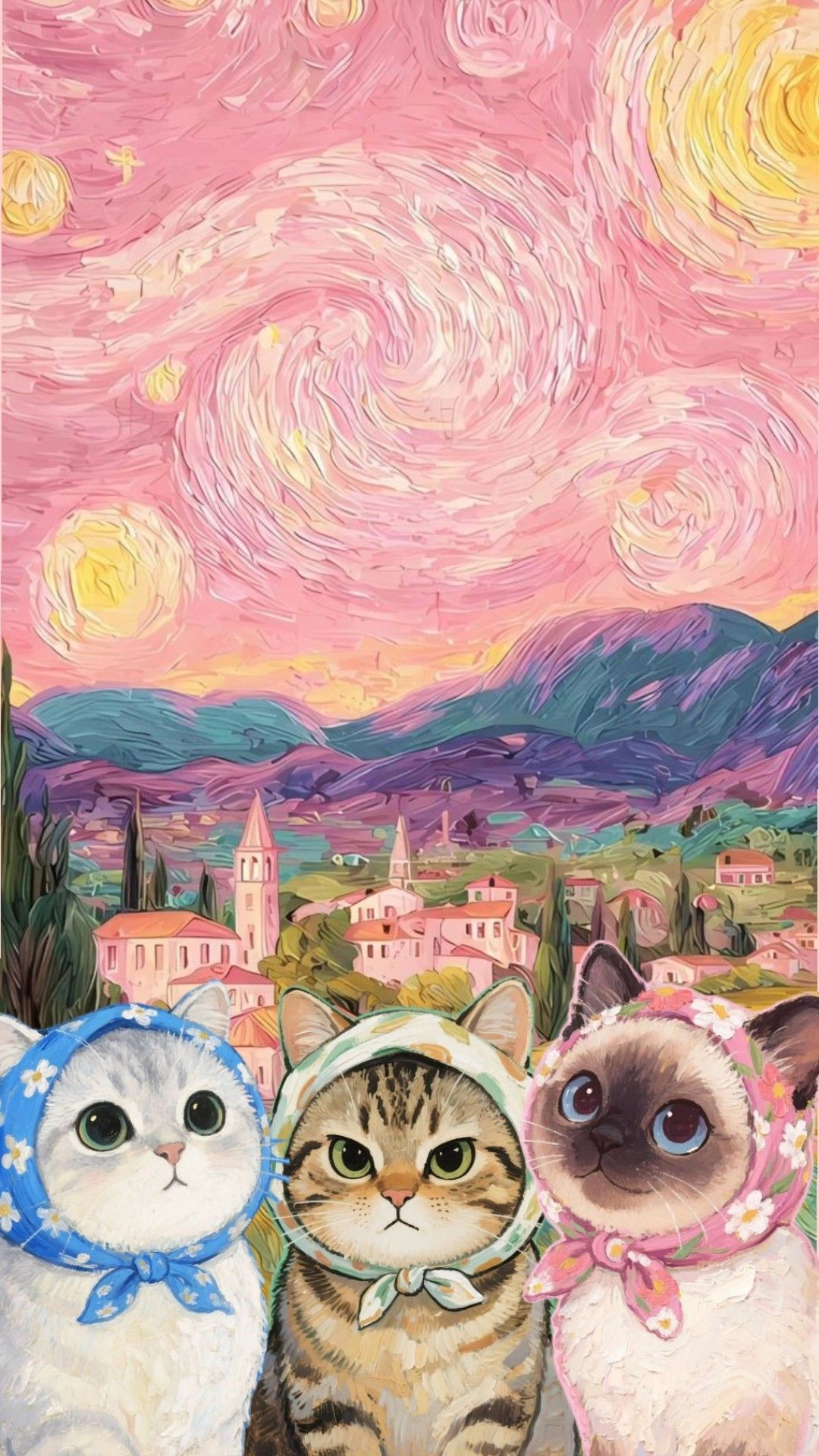 Cats with Bandanas in Pink Sta - Embroidery Translate recensie en prijs