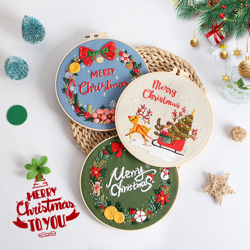 Merry Christmas DIY Embroidery - Embroidery Xmas Kits recensie en prijs