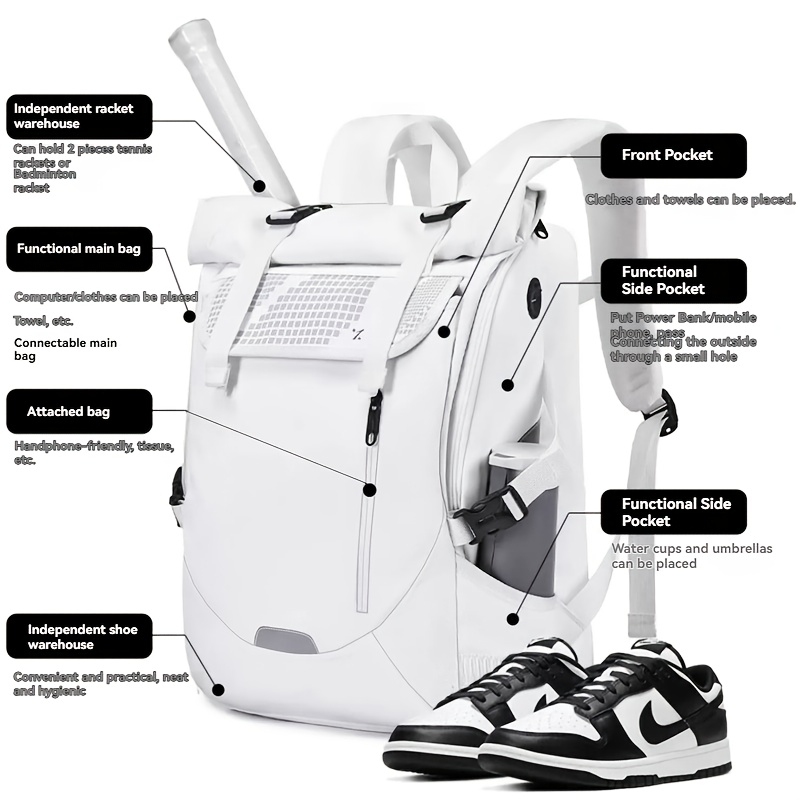 Badminton bag, tennis fitness  - Embroidery Fashion recensie en prijs