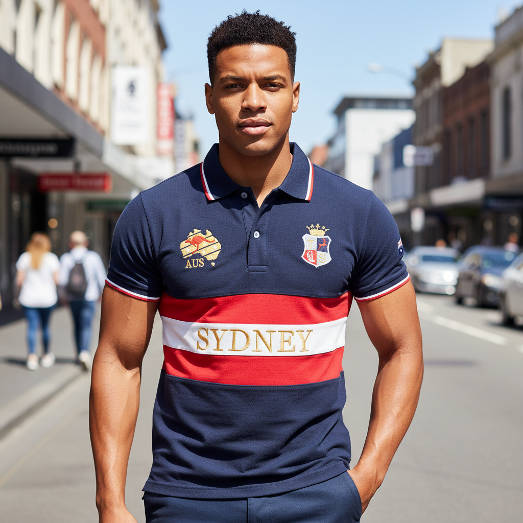 Men's polo shirt Australia Syd - Embroidery Australia recensie en prijs