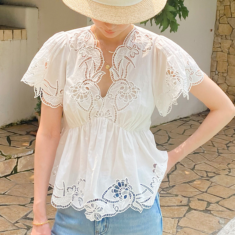 French Style Floral Eyelet Emb - Embroidery Eyelet recensie en prijs