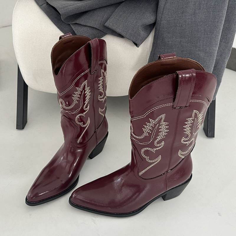 Liyke Designer Wine Red Leathe - Embroidery Design recensie en prijs