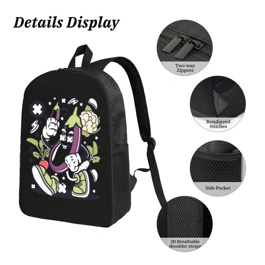 Funny Cartoon Vegetable Print  - Embroidery Fashion recensie en prijs