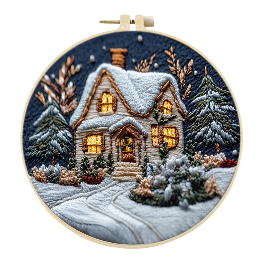 Xmas House Stamped Cross Stitc - Embroidery Xmas Kits recensie en prijs
