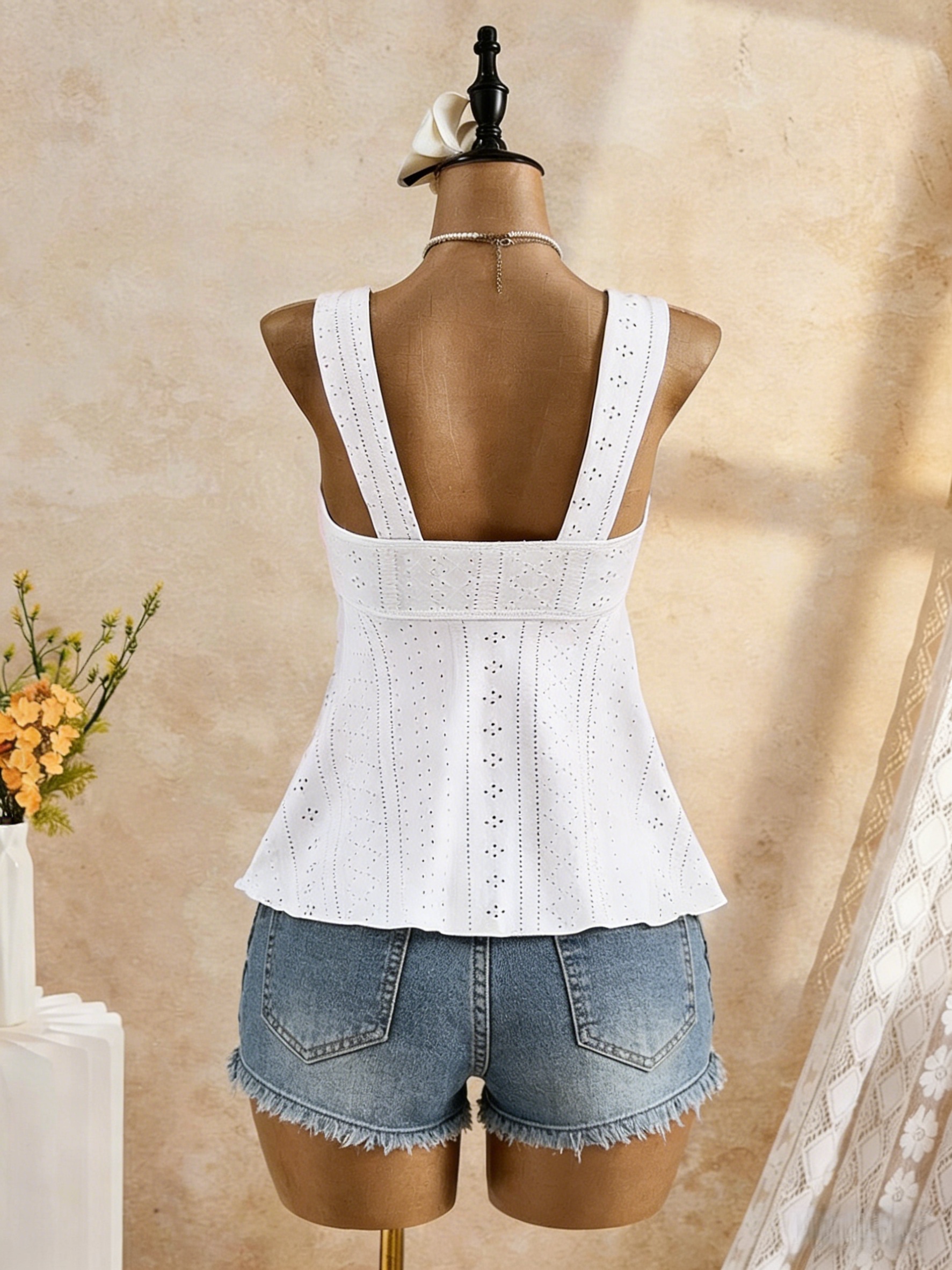 2 Pack Multi-color Women Wide  - Embroidery Eyelet recensie en prijs