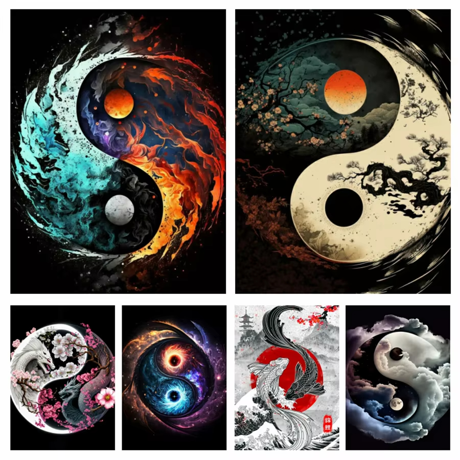 1PC frameless Yin Yang Tree 5D - Embroidery Pattern recensie en prijs