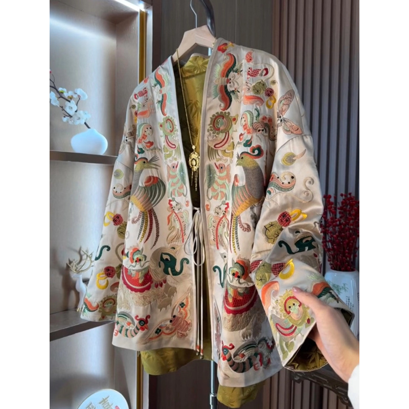 New Chinese Style Kimono Cardi - Embroidery Fashion recensie en prijs
