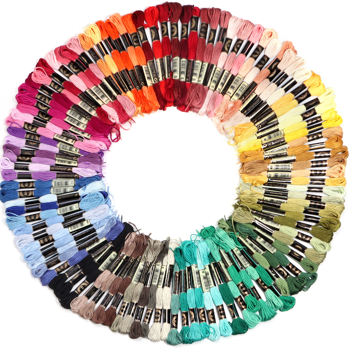 6Pcs/Lot Multicolor Polyester  - Embroidery Service recensie en prijs