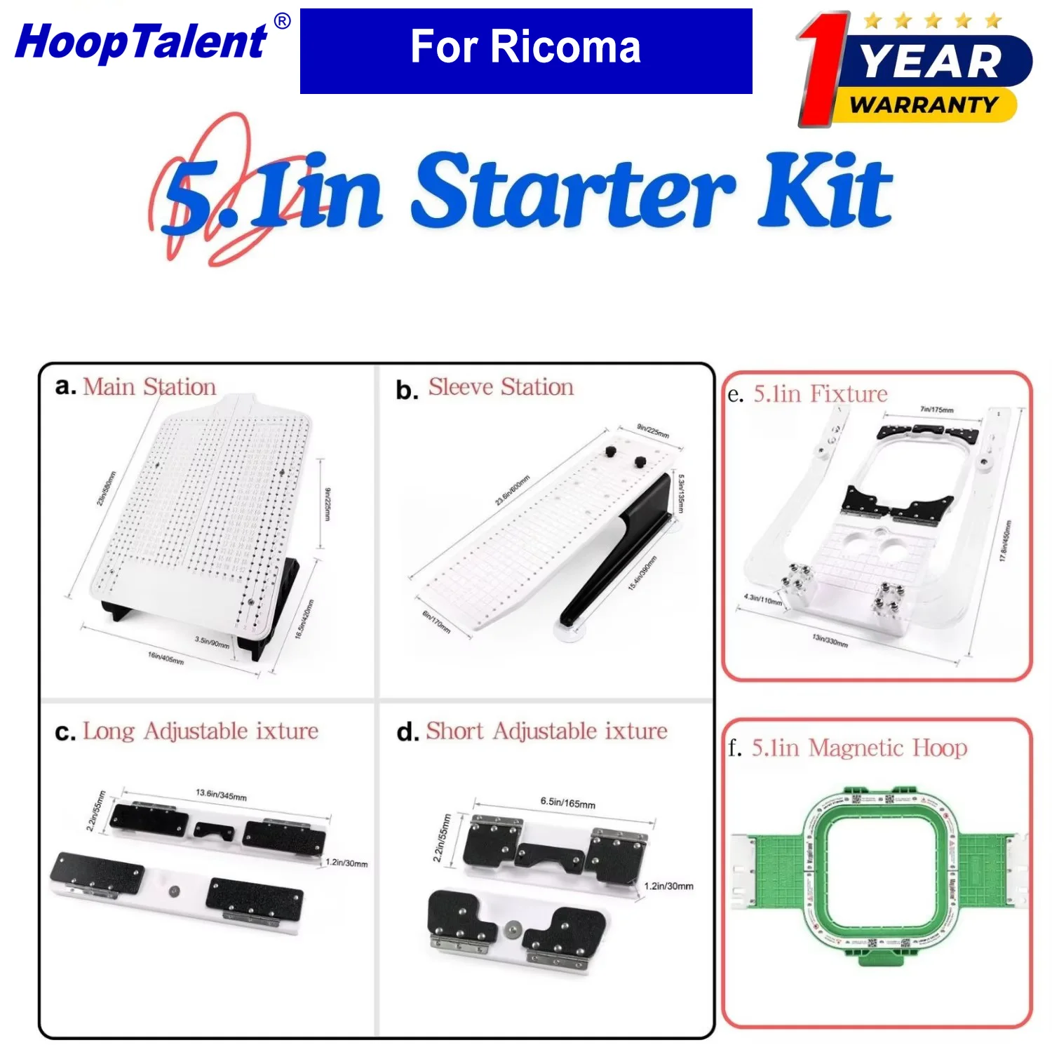 Hooping Station Kit for Ricoma - Embroidery Software recensie en prijs