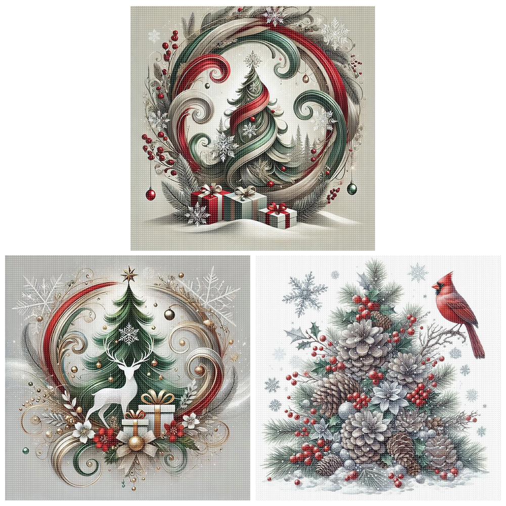 Xmas Printed Cross Stitch Kit  - Embroidery Xmas Kits recensie en prijs