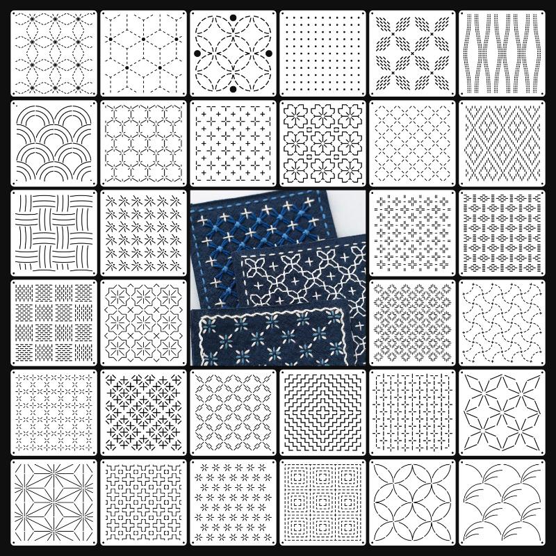 9/32Pcs Sashiko Embroidery Tem - Embroidery Gift recensie en prijs