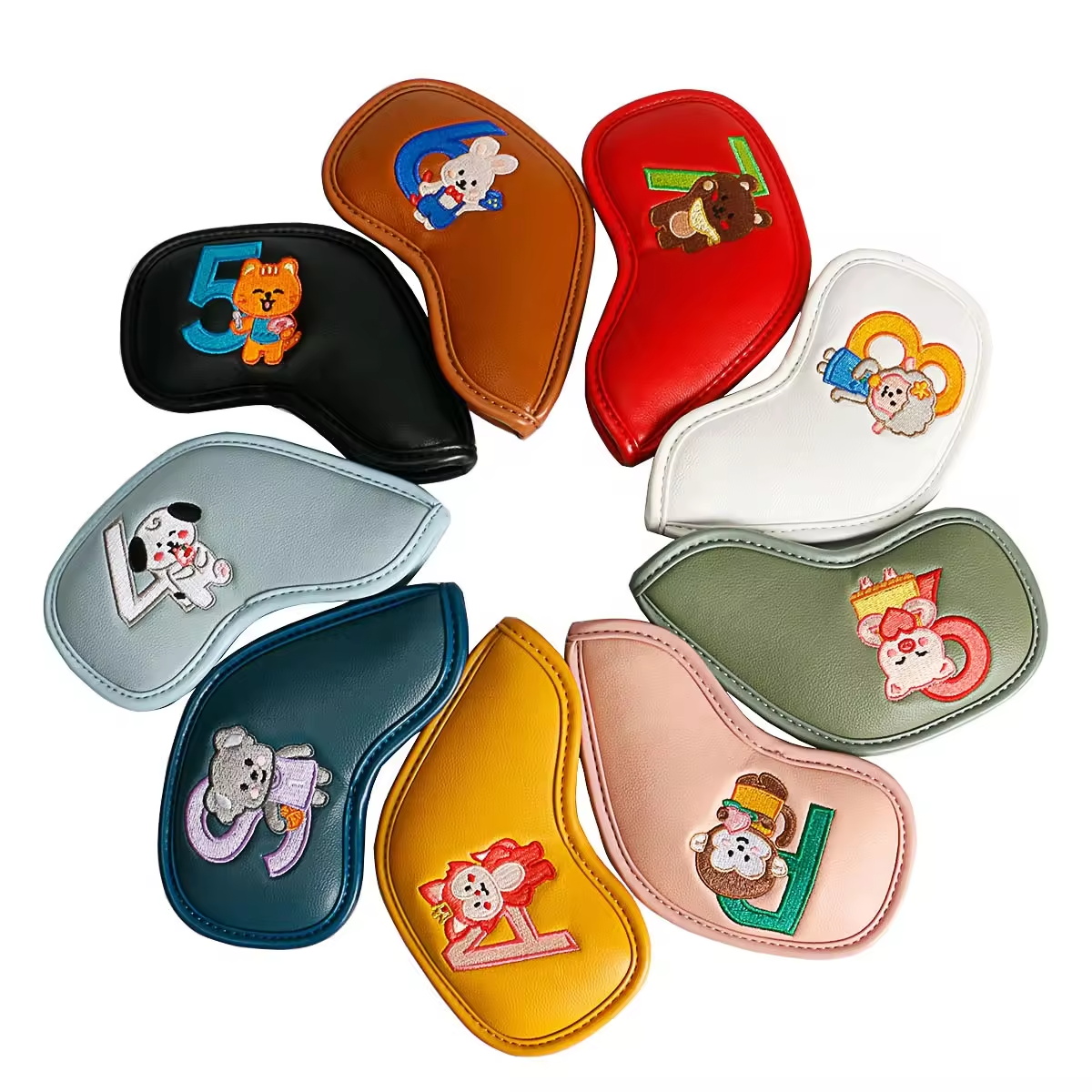 9Pcs Cute Cartoon Animal Golf  - Embroidery Gift recensie en prijs