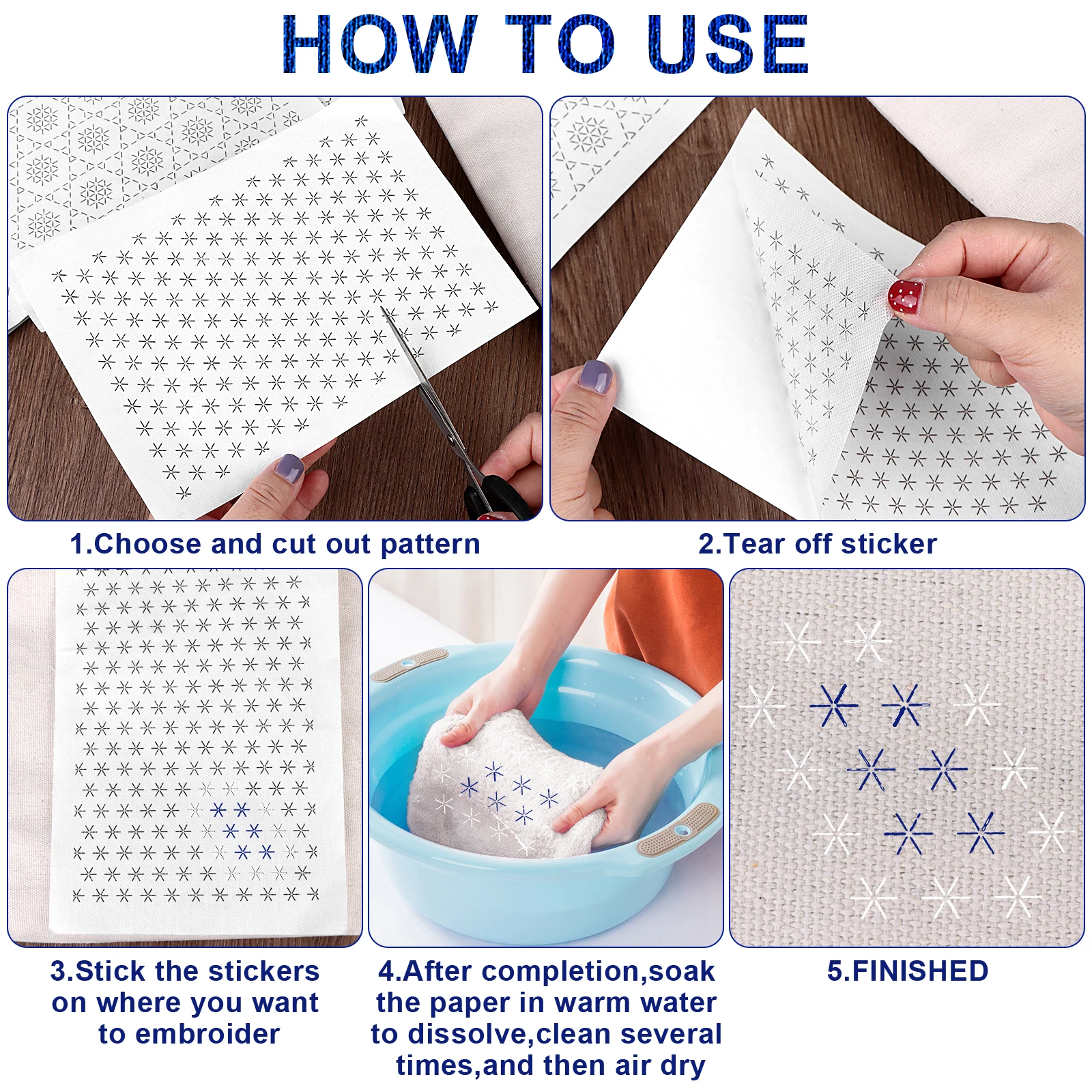 154pcs Sashiko Embroidery Patt - Embroidery Paper recensie en prijs