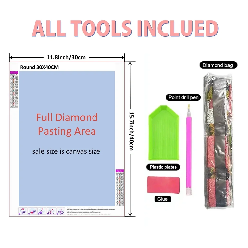 Frameless,5D DIY Diamond Paint - Embroidery Pattern recensie en prijs